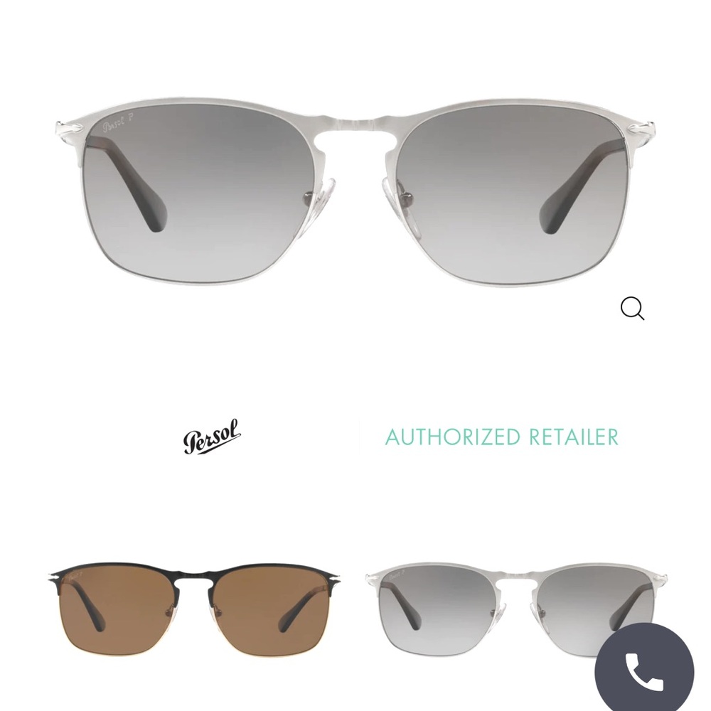 Persol 73587S Polarized Backside Anti-Glare Sunglasses